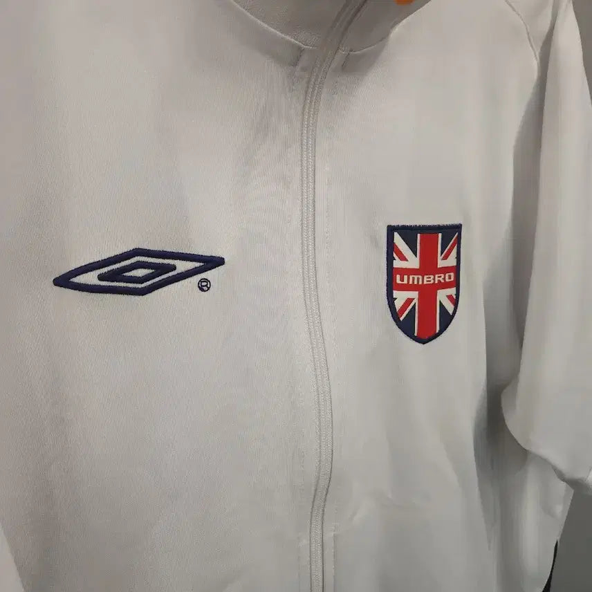 [BUNJANG] Umbro Short Sleeve Track Jacket White UK / 엄브로 반팔 트랙 자켓 화이트 UK