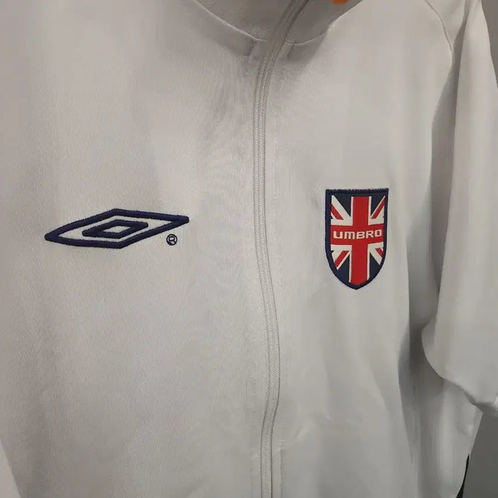 [BUNJANG] Umbro Short Sleeve Track Jacket White UK / 엄브로 반팔 트랙 자켓 화이트 UK