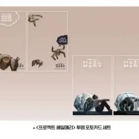 [SOLD OUT] 최저가)프로젝트 헤일메리 투명 포토카드 세트