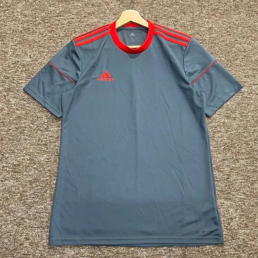 [BUNJANG] Adidas Climalite Grey Short Sleeve T-Shirt L / 아디다스 클라이마라이트 그레이 반팔티 L