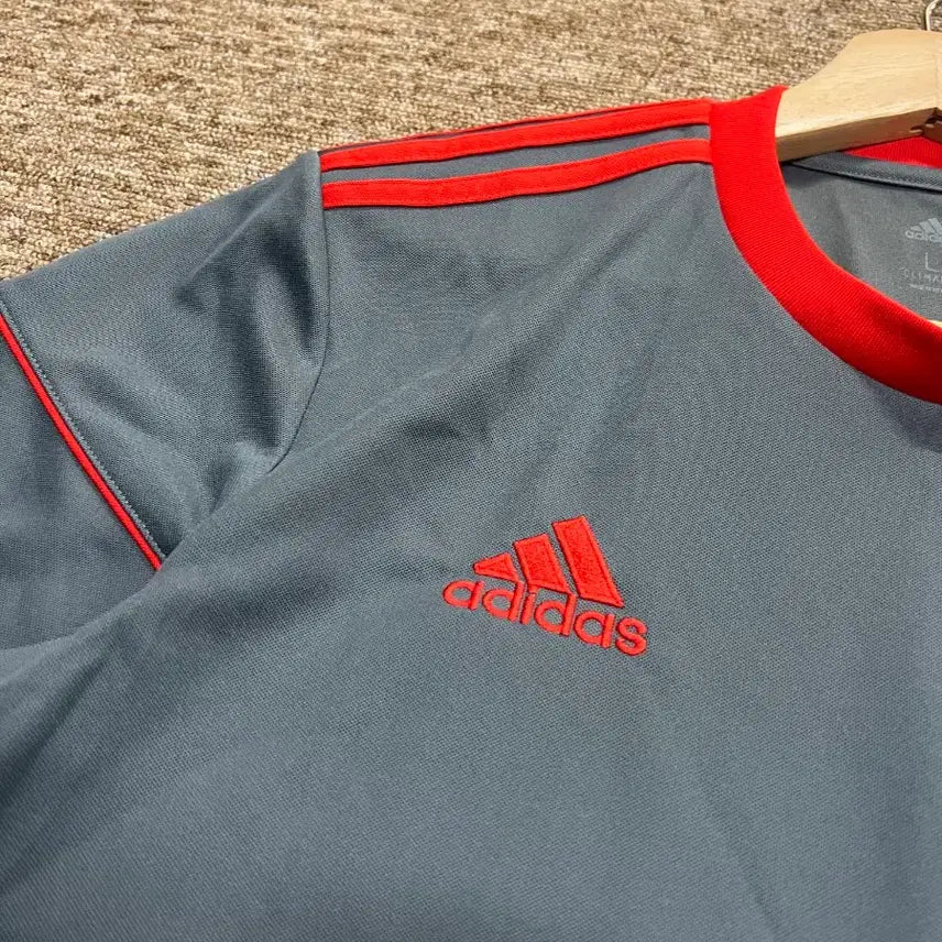 [BUNJANG] Adidas Climalite Grey Short Sleeve T-Shirt L / 아디다스 클라이마라이트 그레이 반팔티 L