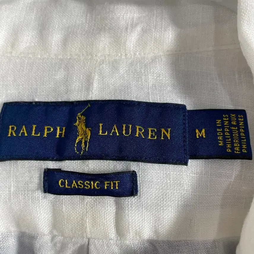 [BUNJANG] Polo Ralph Lauren White Linen Shirt / 폴로 랄프로렌 화이트 린넨 셔츠