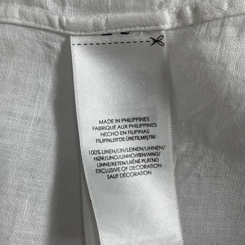 [BUNJANG] Polo Ralph Lauren White Linen Shirt / 폴로 랄프로렌 화이트 린넨 셔츠