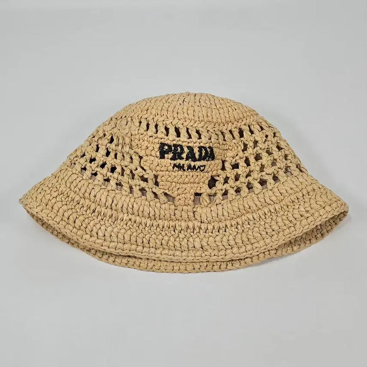 [BUNJANG] Prada Raffia Bucket Hat (M) / 프라다 라피아 버킷햇 ( M )