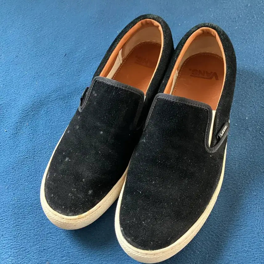 [BUNJANG] Vans Suede Black Slip-On V3060S Shoes / [280] 반스 스웨이드 블랙 슬립온 Vans V3060S 모델