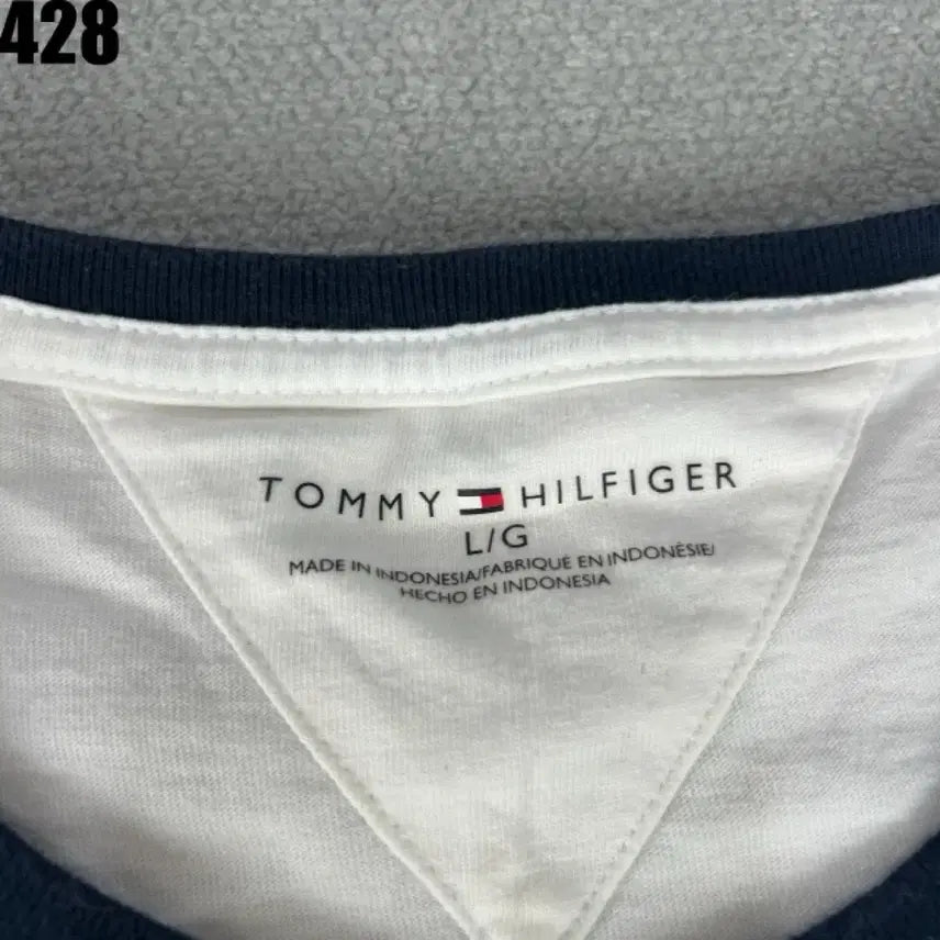 [BUNJANG] Tommy Hilfiger White T-Shirt (M) / 타미힐피거 화이트 반팔 티셔츠 m