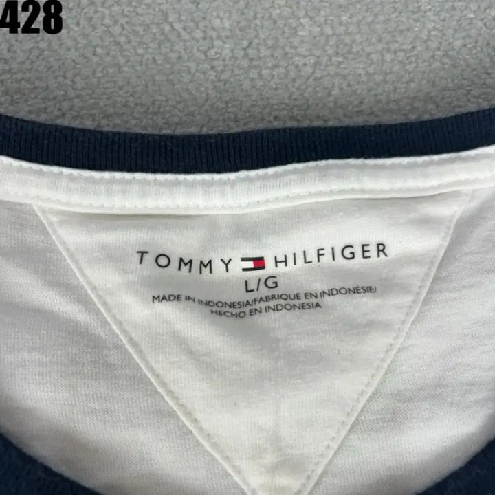 [BUNJANG] Tommy Hilfiger White T-Shirt (M) / 타미힐피거 화이트 반팔 티셔츠 m
