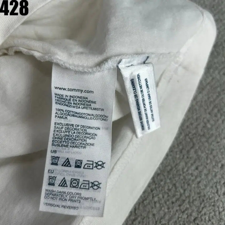 [BUNJANG] Tommy Hilfiger White T-Shirt (M) / 타미힐피거 화이트 반팔 티셔츠 m