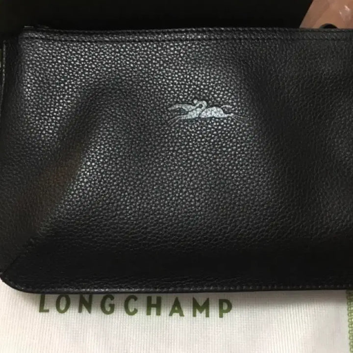 [BUNJANG] Longchamp Le Pliage Crossbody Bag - Black Pebble Leather / 롱샴 르 플로네 크로스바디백