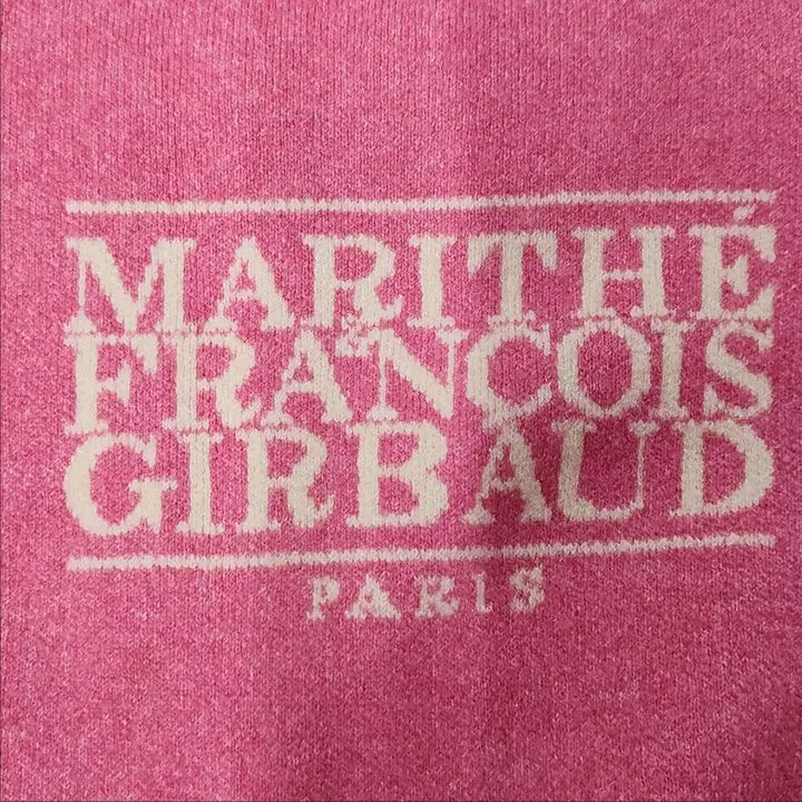 [BUNJANG] Marithe Francois Girbaud Classic Logo Crop Knit Pink / [정품] 마리떼 프랑소와 저버 클래식 로고 크롭 니트 핑크