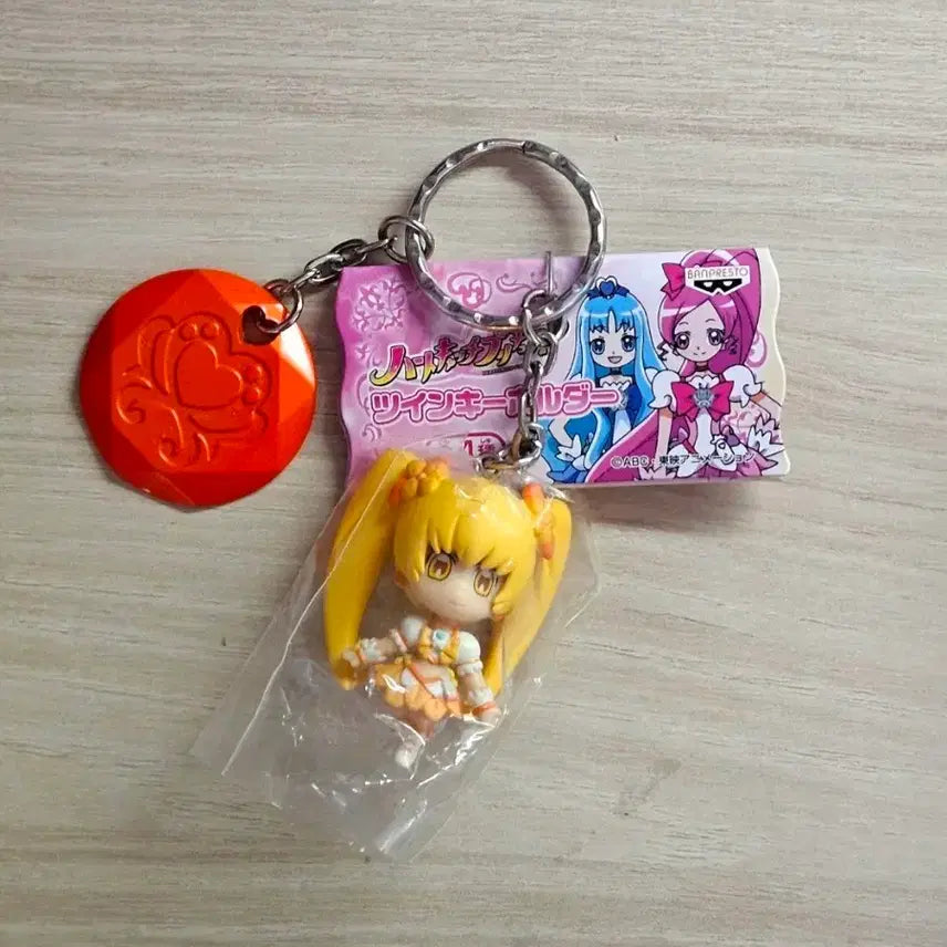 [BUNJANG] Heartcatch Precure Cure Sunshine Vintage Gacha Keychain / 하트캐치 프리큐어 큐어 선샤인 고전 키링 가챠 미소녀