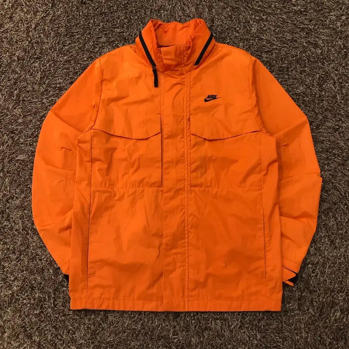[BUNJANG] Nike Orange Windbreaker Jacket / S 나이키 오렌지 바람막이 자켓