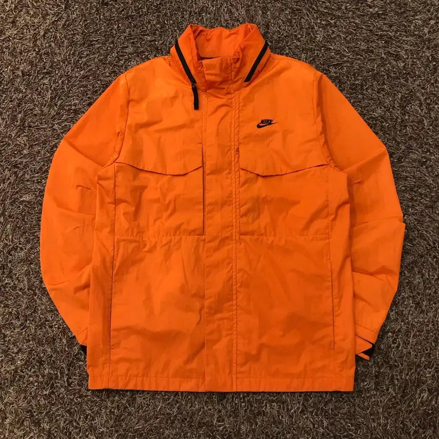 [BUNJANG] Nike Orange Windbreaker Jacket / S 나이키 오렌지 바람막이 자켓