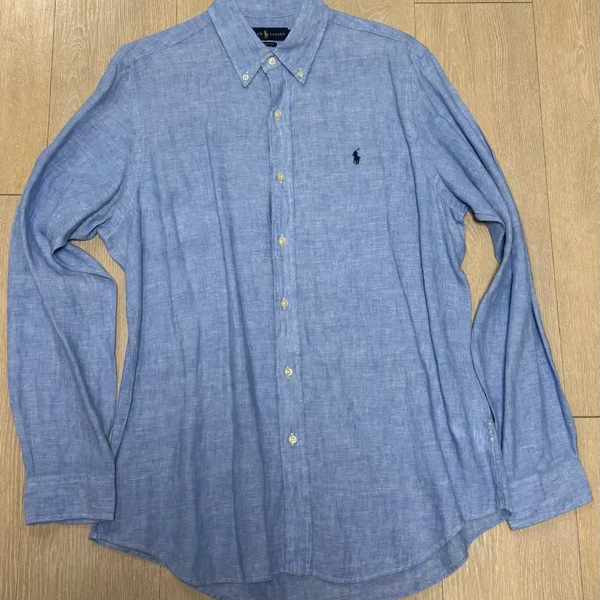 [BUNJANG] Polo Ralph Lauren Linen Shirt Sky Blue L Size / [상태 좋음] 폴로 린넨 셔츠 스카이블루 L 사이즈