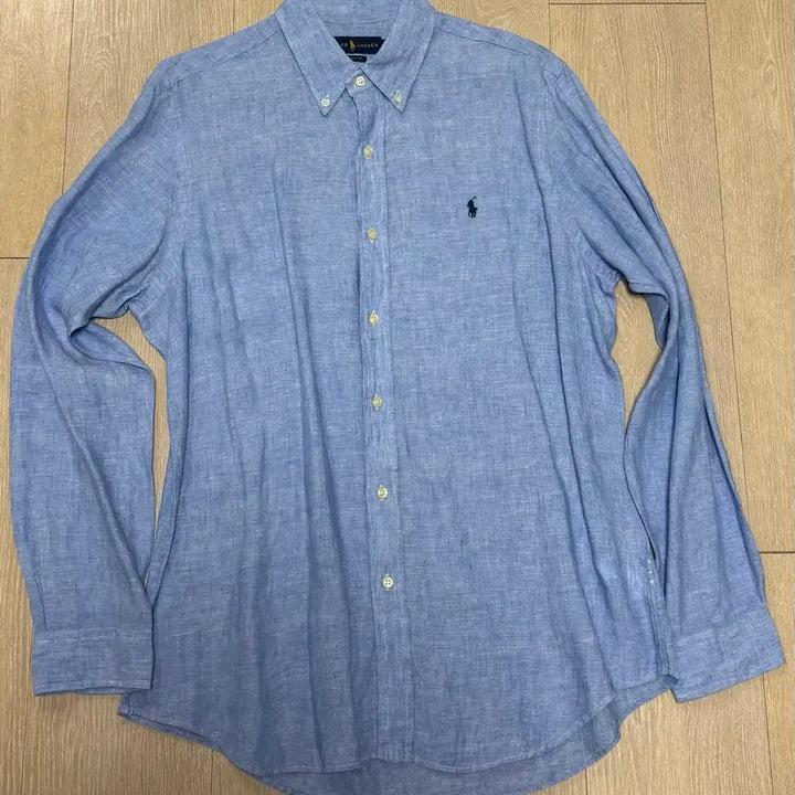 [BUNJANG] Polo Ralph Lauren Linen Shirt Sky Blue L Size / [상태 좋음] 폴로 린넨 셔츠 스카이블루 L 사이즈