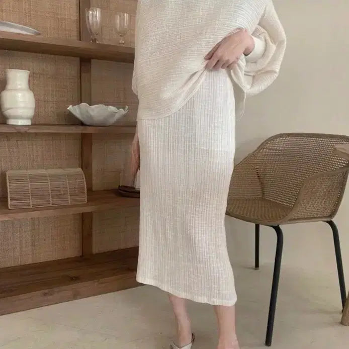 [BUNJANG] Pleated Long Skirt / 플리츠 롱스커트