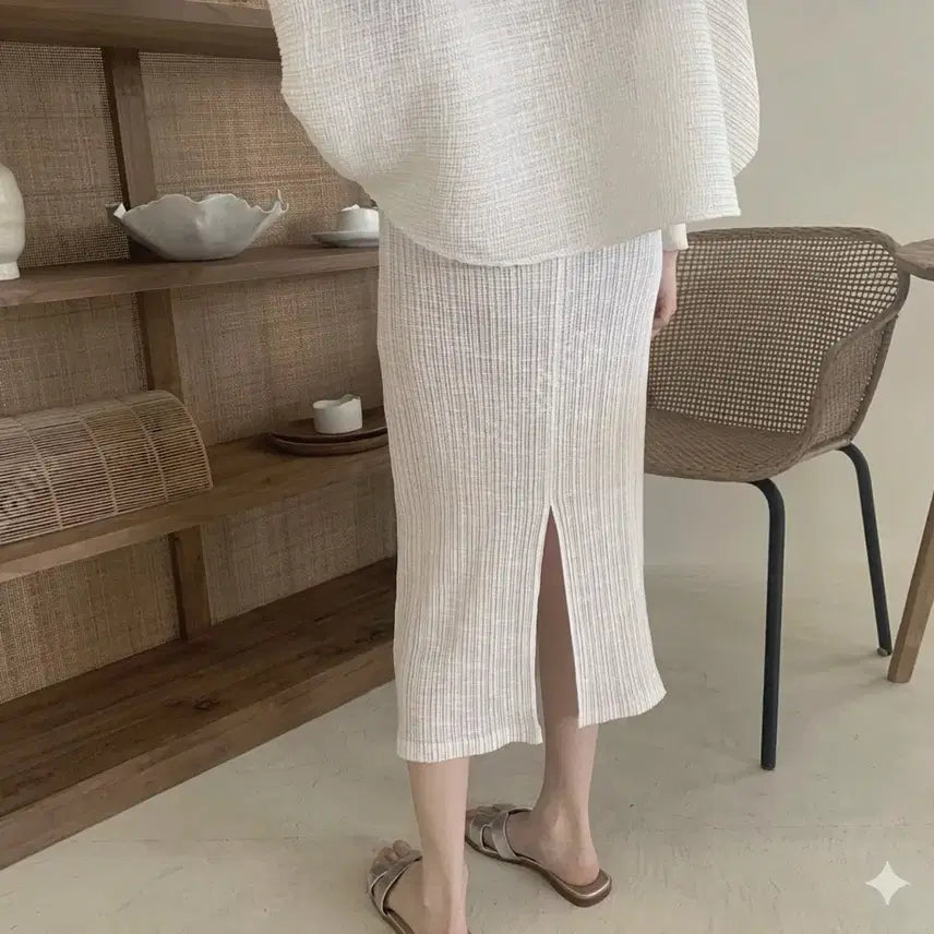 [BUNJANG] Pleated Long Skirt / 플리츠 롱스커트