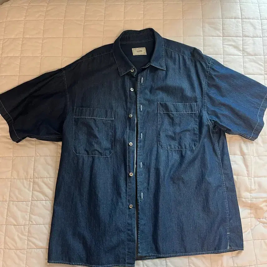 [SOLD OUT] 어나더오피스 라이터 데님 셔츠 인디고 01