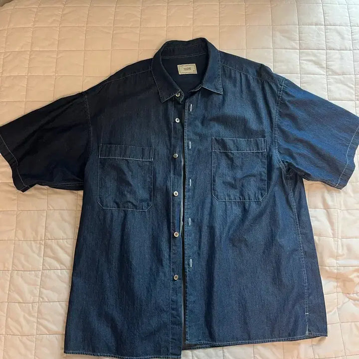 [SOLD OUT] 어나더오피스 라이터 데님 셔츠 인디고 01