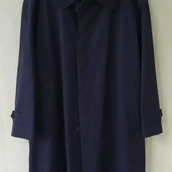 [BUNJANG] Burberry Dark Navy Balmacaan Trench Coat / 버버리 다크 네이비 발마칸 트렌치코트
