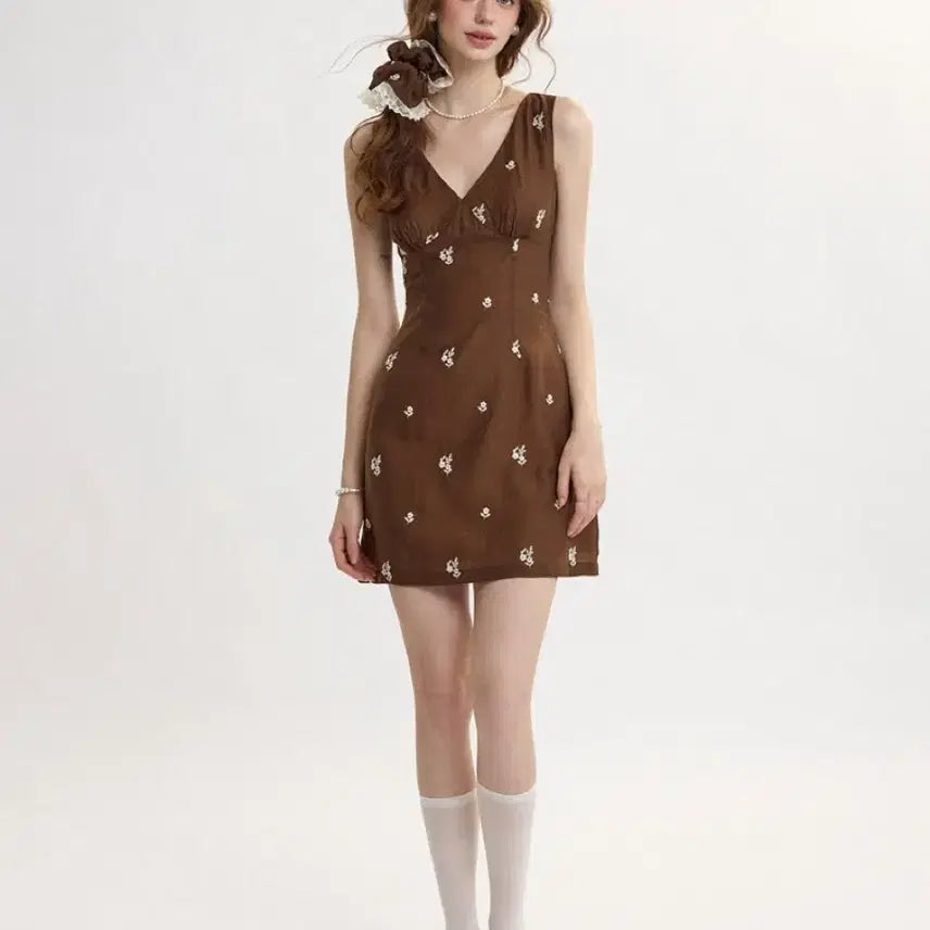 [BUNJANG] Sinsden Coco Floral Mini Dress / 신스덴 코코플로럴 미니원피스