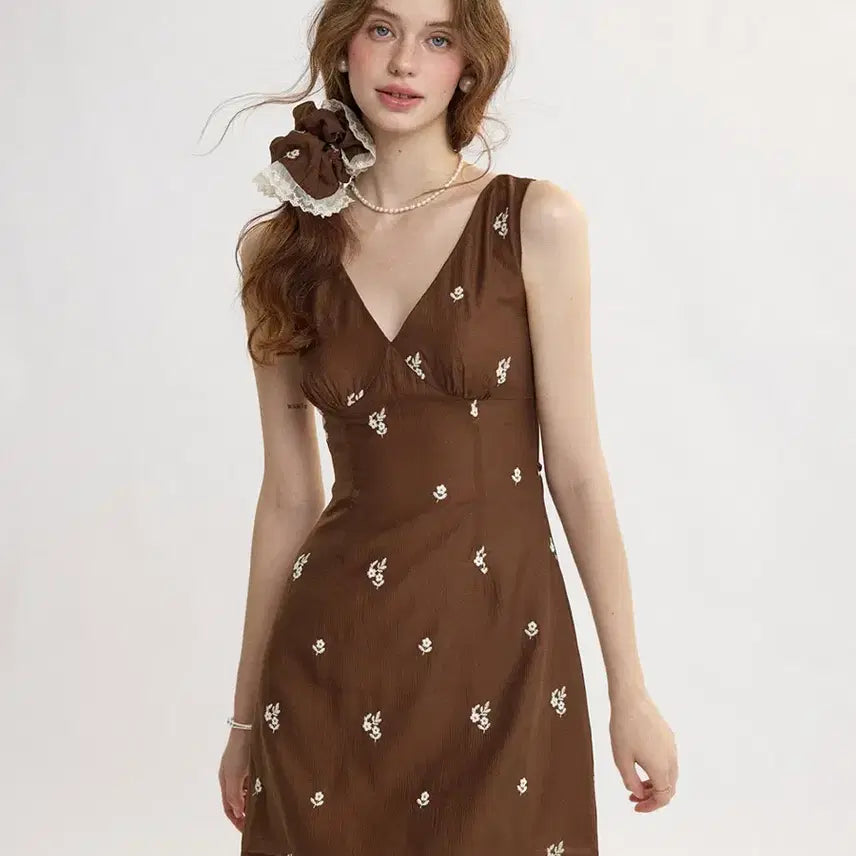 [BUNJANG] Sinsden Coco Floral Mini Dress / 신스덴 코코플로럴 미니원피스