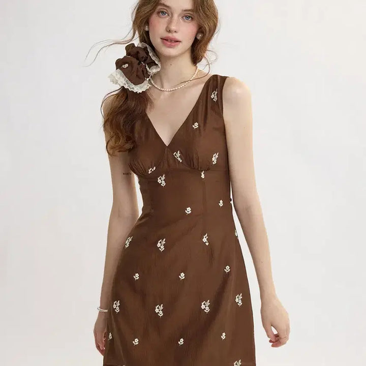 [BUNJANG] Sinsden Coco Floral Mini Dress / 신스덴 코코플로럴 미니원피스