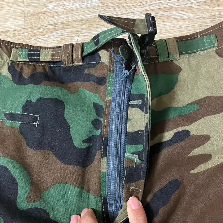 [BUNJANG] ROK Army Woodland Camouflage Utility Shorts / 국군 활동복