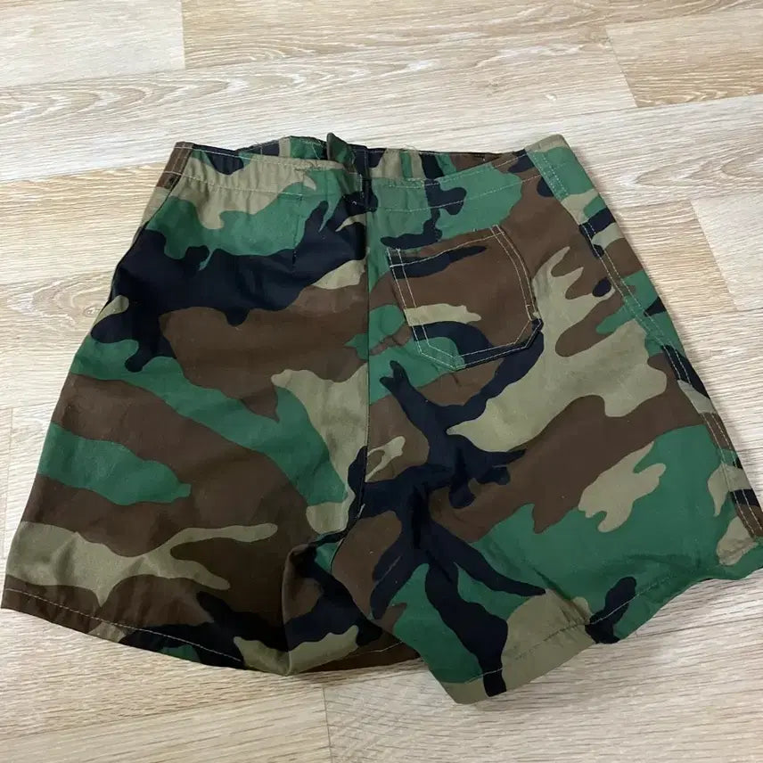 [BUNJANG] ROK Army Woodland Camouflage Utility Shorts / 국군 활동복
