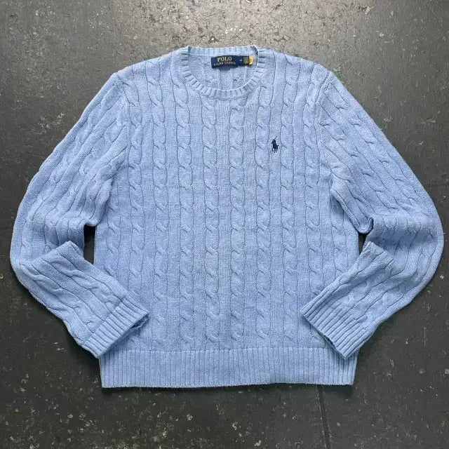[BUNJANG] Polo Ralph Lauren 95 New Model Cable Knit Sweater / 95 폴로 신형 케이블 니트