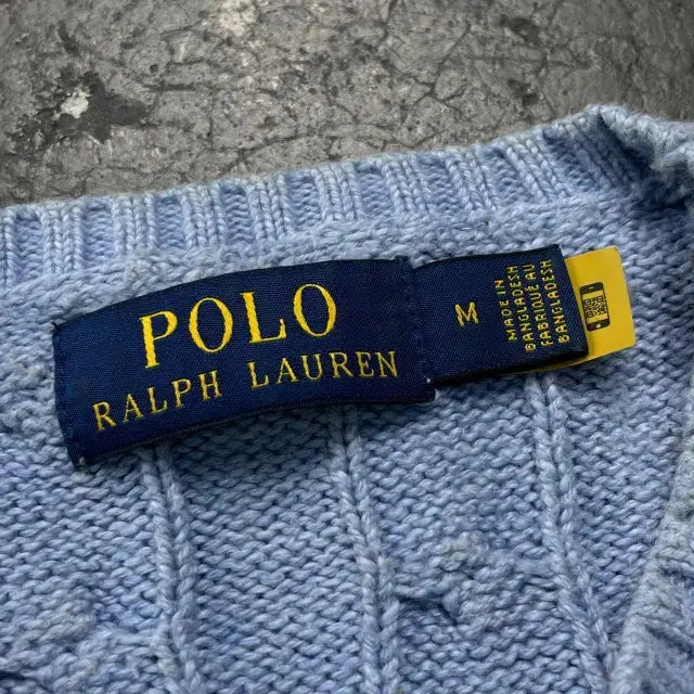 [BUNJANG] Polo Ralph Lauren 95 New Model Cable Knit Sweater / 95 폴로 신형 케이블 니트