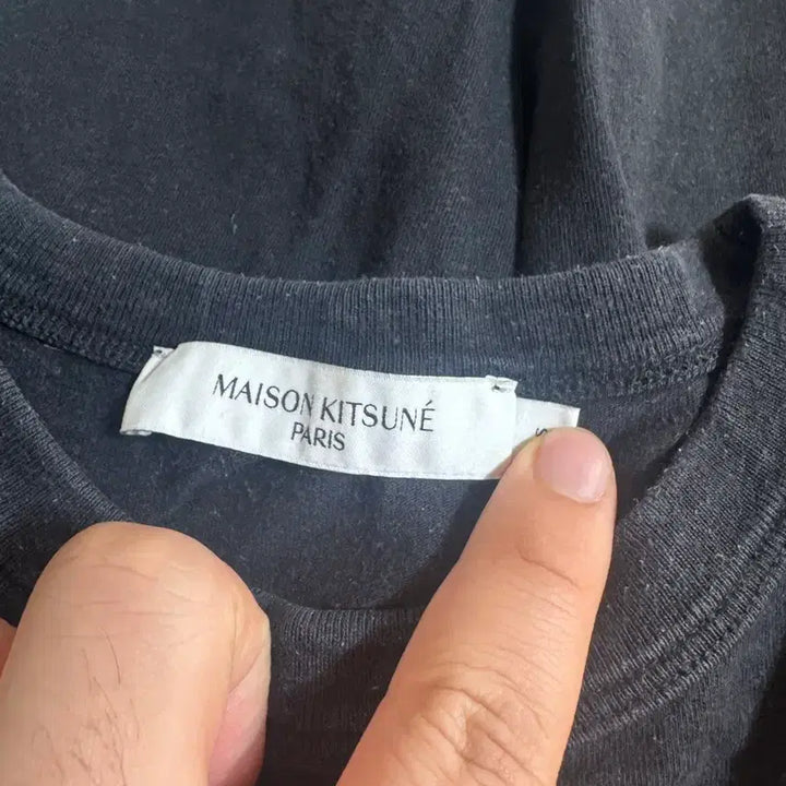 [BUNJANG] Maison Kitsuné Double Fox Head Patch T-Shirt Black S / 메종키츠네 더블 폭스 블랙 티셔츠 판매
