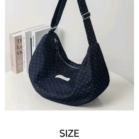 [BUNJANG] Dot Shoulder Bag Crossbody Navy / 새상품) 에이블리 도트 보부상 숄더백 크로스백 네이비