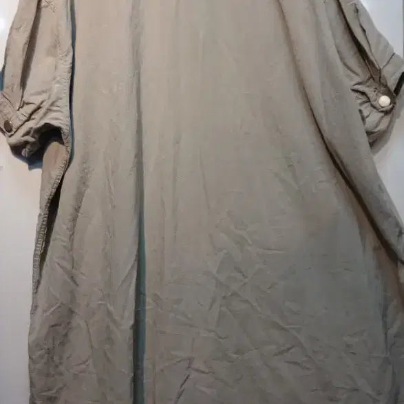 [BUNJANG] Modern Shirt Style Long Dress / 모던한 셔츠형 롱 원피스