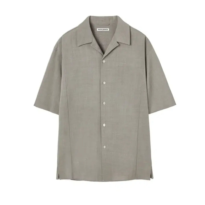 [BUNJANG] In Silence Light Wool Short Sleeve Shirt SAND BEIGE / 인사일런스 라이트 울 숏슬리브 반팔 셔츠 SAND BEIGE
