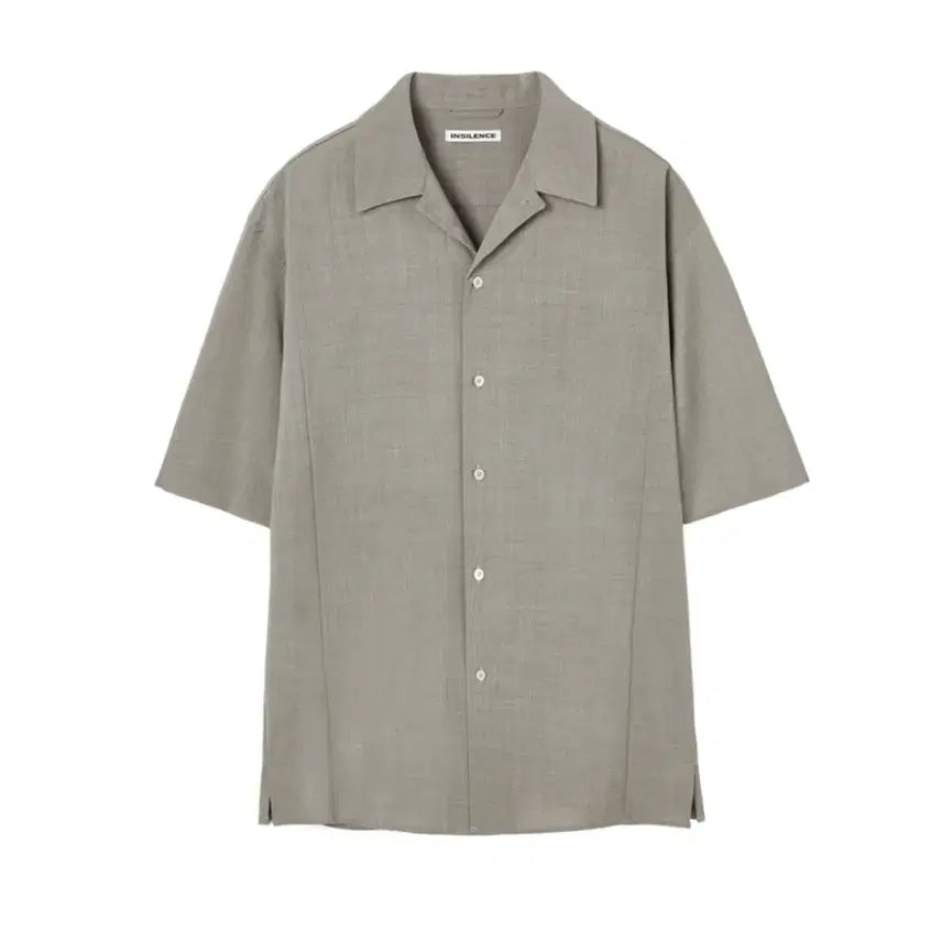 [BUNJANG] In Silence Light Wool Short Sleeve Shirt SAND BEIGE / 인사일런스 라이트 울 숏슬리브 반팔 셔츠 SAND BEIGE