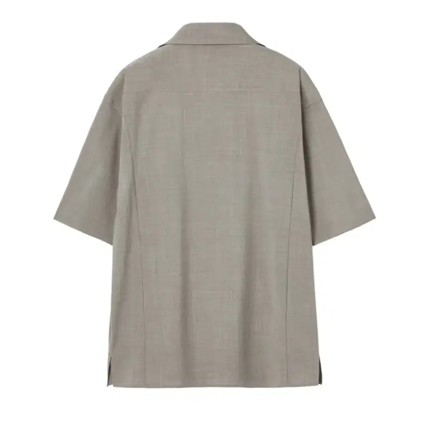 [BUNJANG] In Silence Light Wool Short Sleeve Shirt SAND BEIGE / 인사일런스 라이트 울 숏슬리브 반팔 셔츠 SAND BEIGE