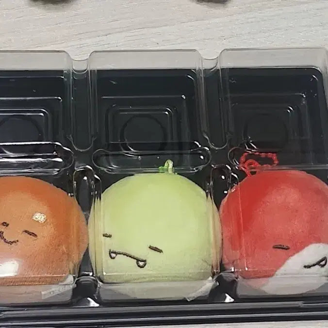 [BUNJANG] Rabbit Dukyeom Chapsal Mochi Keyring Bundle Set / 공룡 라더 덕개 찹쌀떡키링
