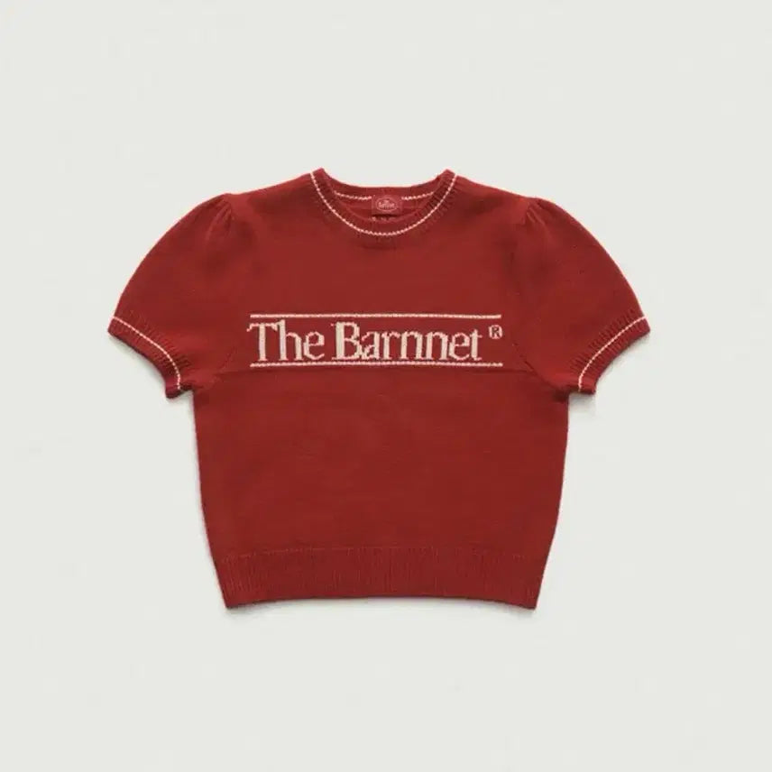 [BUNJANG] TheBarnet Bera Logo Short Sleeve Knit Top / 더바넷 bera logo kint top 반팔니트