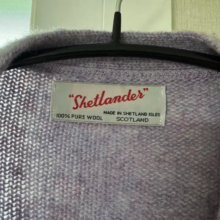 [BUNJANG] Shetlander Shaggy Dog Cardigan Purple / 셔틀랜더 shetlander 쉐기독 가디건 연보라