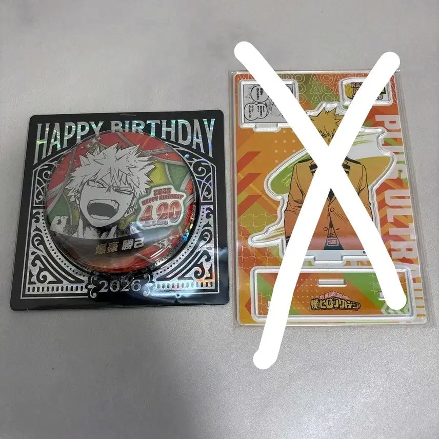 [BUNJANG] My Hero Academia Bakugo 2026 Birthday Can Badge / 히로아카 2026 바쿠고 생일 캔뱃지