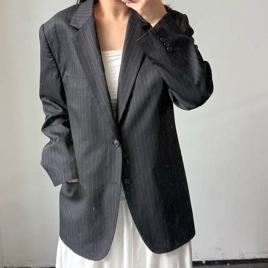 [BUNJANG] Giorgio Armani Striped Setup Suit / [48R] 조르지오 아르마니 스트라이프 셋업