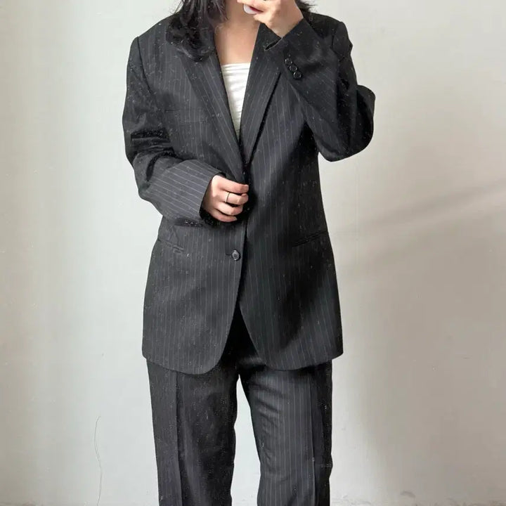 [BUNJANG] Giorgio Armani Striped Setup Suit / [48R] 조르지오 아르마니 스트라이프 셋업