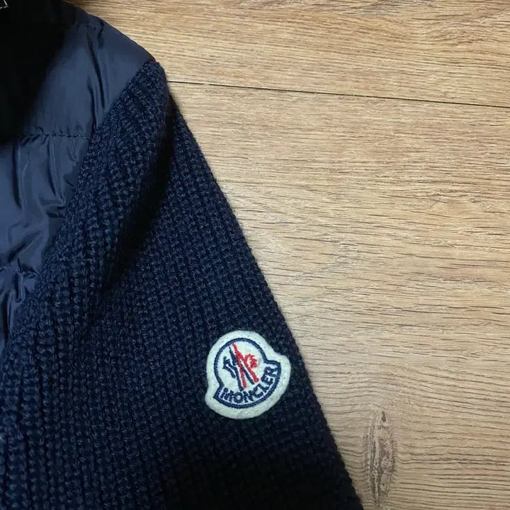 [BUNJANG] Moncler Knit Padded Hooded Zip-Up Jacket (Authentic) / [정품] 신세계백화점 구매 몽클레어 니트패딩 후드집업 자켓