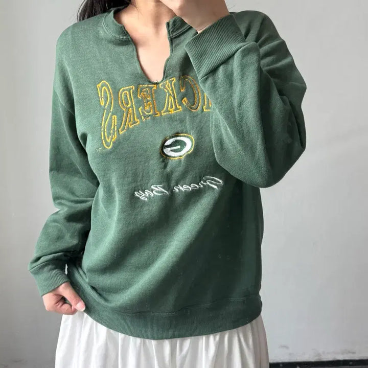 [BUNJANG] XL Li-Sport Green Sweatshirt / [XL] 리 스포츠 그린 스웻셔츠