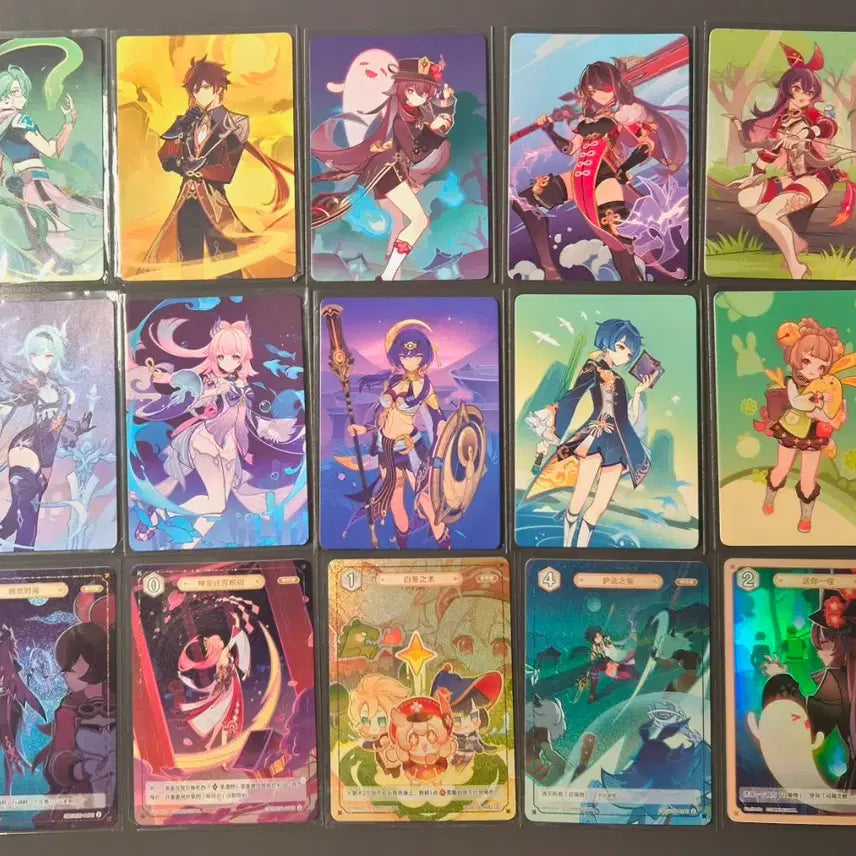 [BUNJANG] Genshin Impact Chinese Version Card Bundle Set / 일괄) 원캎 원신 일성소 중국판 카드