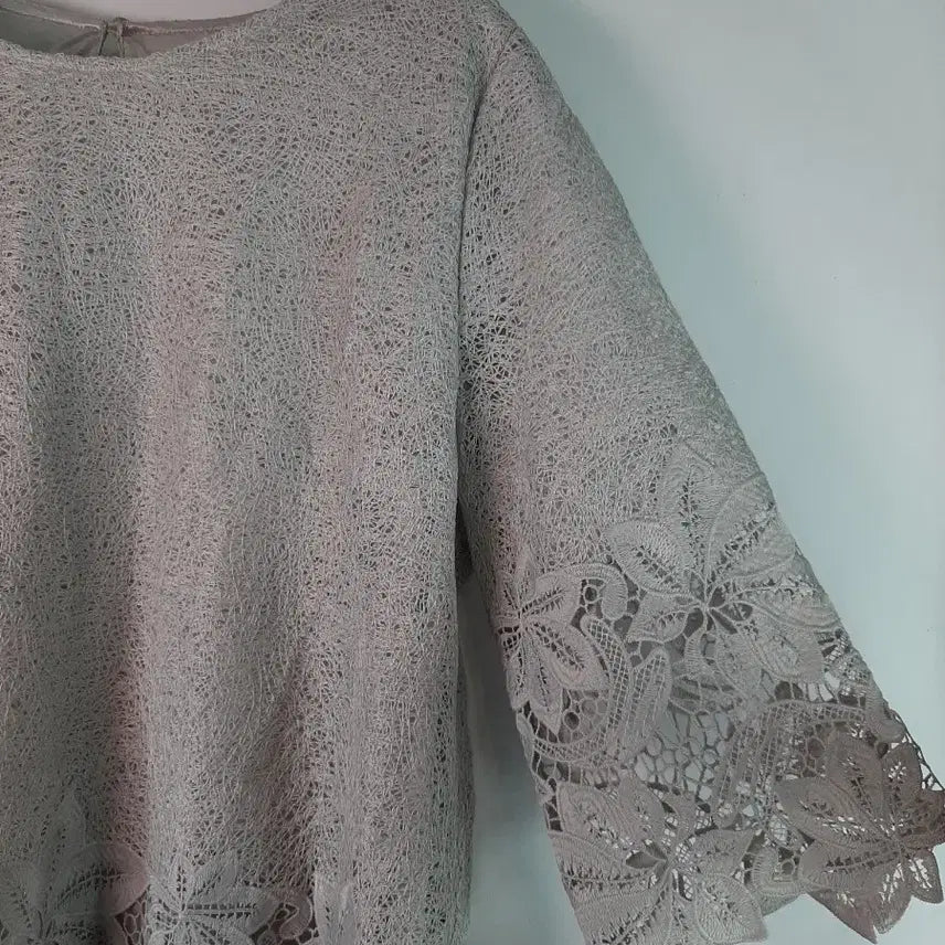 [BUNJANG] 88 Lace 7/8 Sleeve Blouse / [88]레이스 7부 블라우스