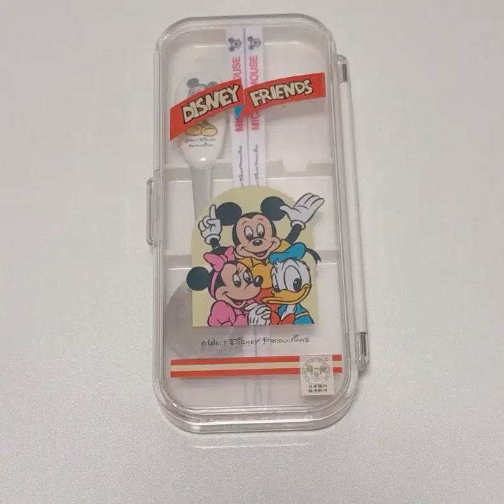 [BUNJANG] Disney Mickey &amp; Minnie Spoon and Chopsticks Set / 디즈니 미키미니 스푼 젖가락 세트