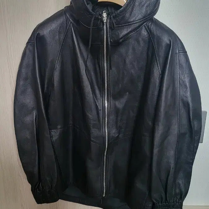 [BUNJANG] SYSTEM Leather Hooded Jacket / 시스템 가죽후드 재킷