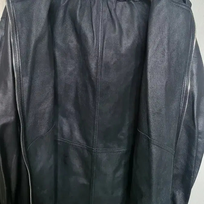 [BUNJANG] SYSTEM Leather Hooded Jacket / 시스템 가죽후드 재킷